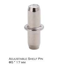 ตู้หนังสือฯลฯเฟอร์นิเจอร์ชั้นวางปรับได้รองรับเส้นผ่าศูนย์กลาง 5 มม. L17mm เหล็กชุบนิกเกิลโลหะ...(China)