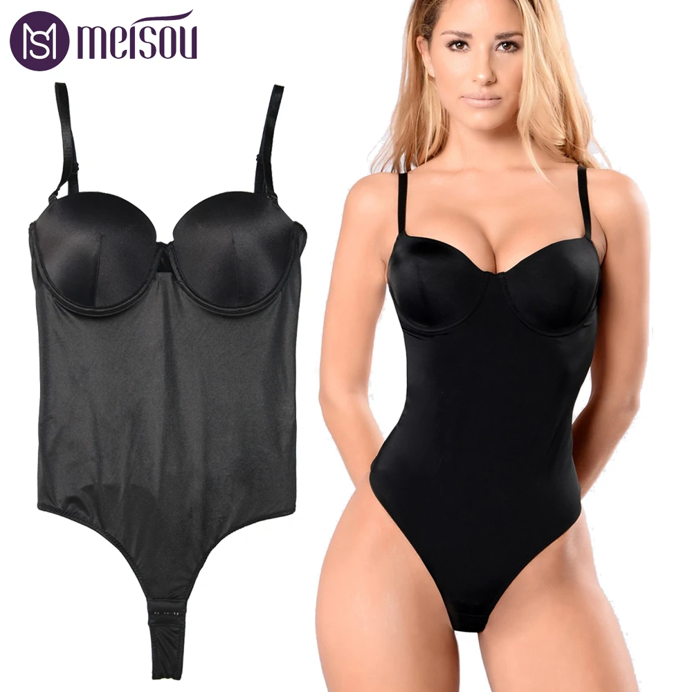 

Meisou Firm Women Body Shaper G-thong Seamless Bodysuits Shapewear Waist Cincher Control Shaper Slimming Sexy Underwear Shapers