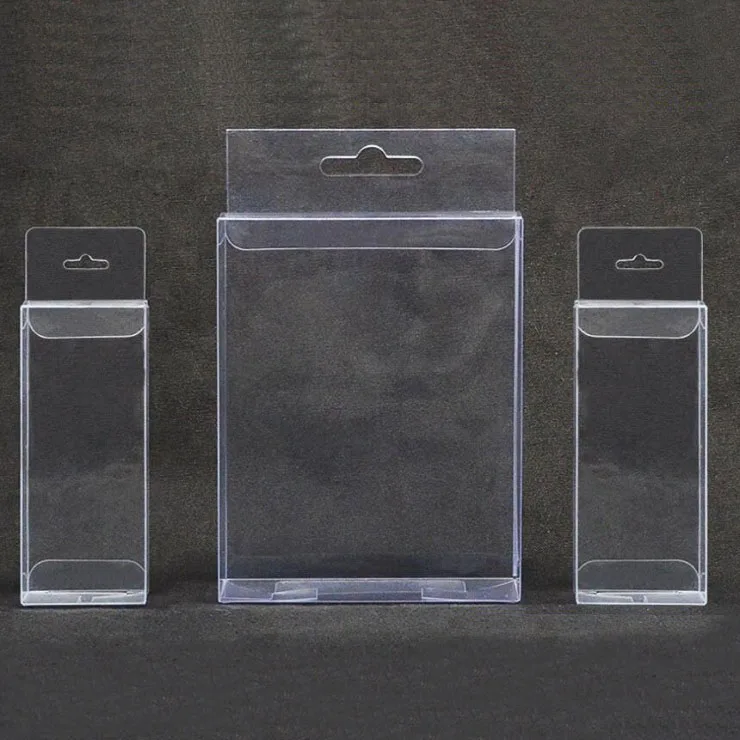 50pcs/lot Pvc Clear Plastic Packaging Boxes With Hang Hole Small Craft Gift  Wedding Party Favor Transparent Package Box - Gift Boxes & Bags - AliExpress