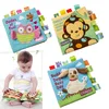 Cribe Baby Rattles Toys Animals Recognize Soft Cloth Book For Babies Story Baby Book Infant Educational Develop Toys 0 24 Months 2