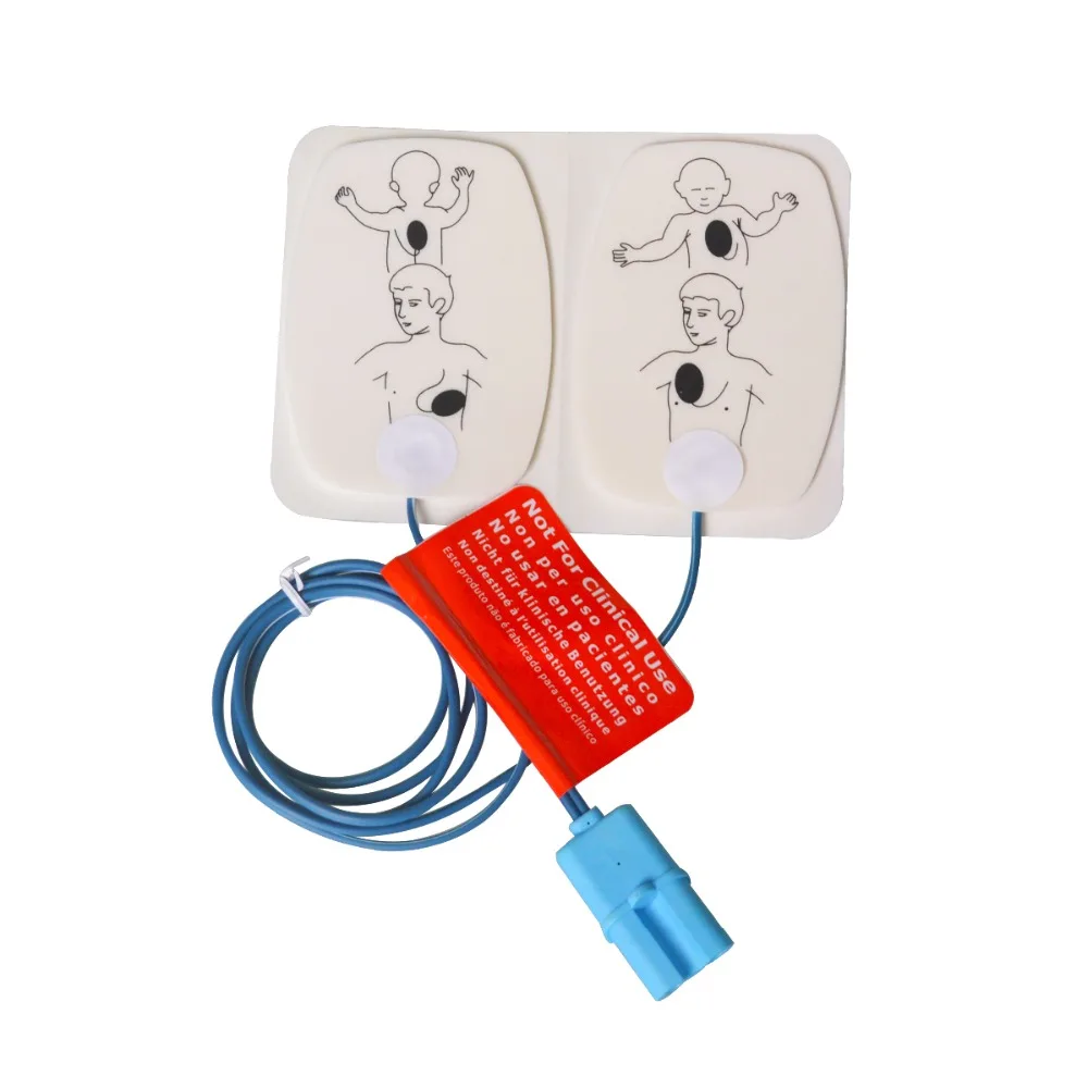 1pair Children Training Replacement Pads AED Training Model Emergency Supplies Electrode Patch Self Adhesive For First Aid