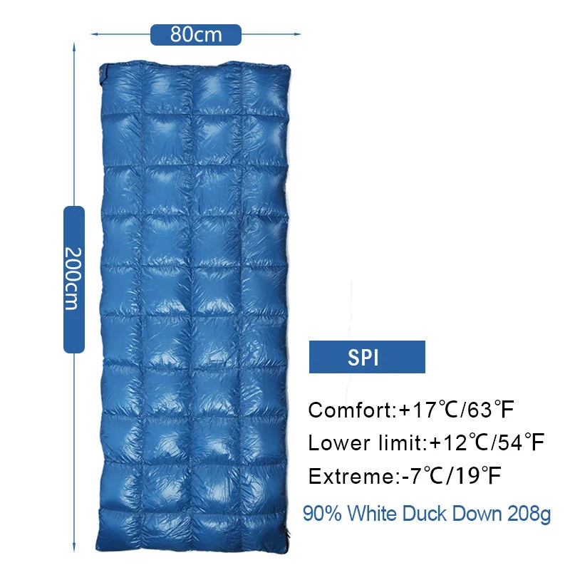 AEGISMAX SP ультра-светильник 650FP 90% белый утиный пух спальный мешок кемпинг открытый и семья открыть посылка может быть использовано одеяло - Цвет: SP I