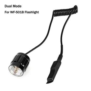 

Dual Mode Tactical Switch for WF-501B Flashlight Remote Control Pressure Switch 501B Tail Switch for LED Flashlight Torch