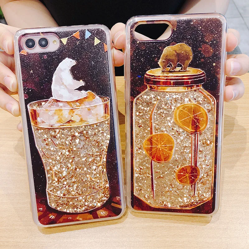 

Luxury Quicksand Case for Huawei honor 9 10 v10 nova 2s 3i 3e Plus Back Cover for Huawei P10 P20 P30 Mate20 Glitter Liquid Case