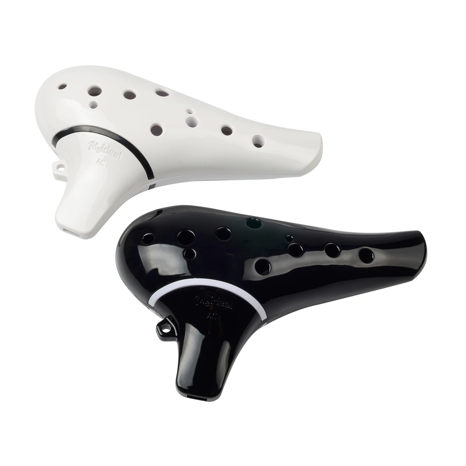 

12 Holes Ceramic Ocarina Flute Alto C Musical Instrument with Music Score Meideal MDO12