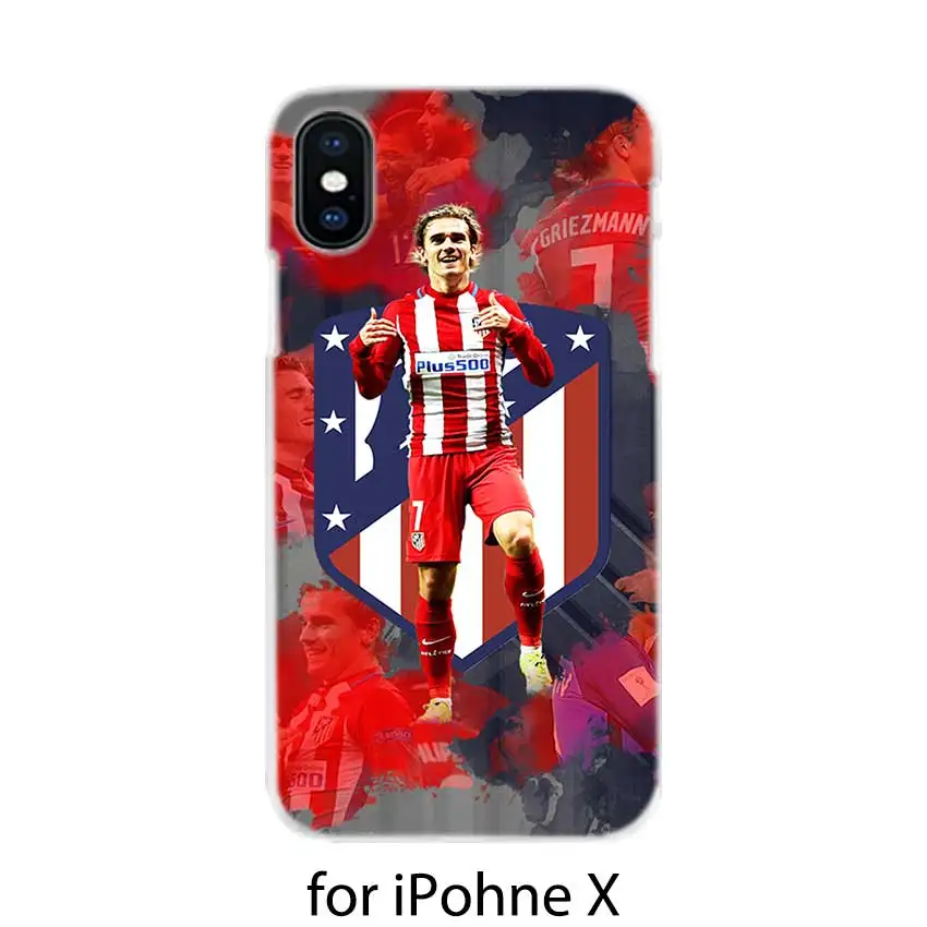 BINFUL iphone case cover transparent coque for iPhone X XR XS Max 8 7 6s 6 Plus 5 5s 5c SE 4s 4 Antoine Griezmann Soccer Star