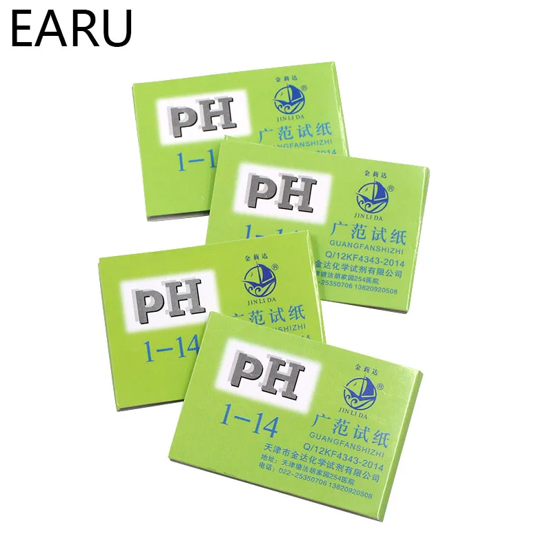 PH Test Strips 80 Strips/pack Full PH Meter Controller 1-14st Indicator Litmus Tester Paper Water Soilsting Kit Factory