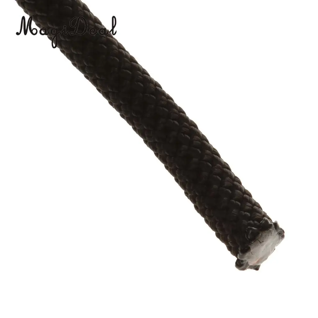 MagiDeal Utility 8mm Climbing Safety Sling Rappelling Rope Auxiliary Cord Black 10/20/30/40m for Expedition Climbing Caving Work