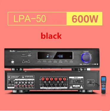 LPA50 600 Вт FIHI AV 5,1 канальный домашний кинотеатр Bluetooth 4,0 цифровой аудио усилитель с волоконным коаксиальным USB SD проигрывателем без потерь