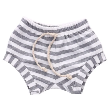 

High Quality Cute Toddler Infant Baby Girl Summer Bottoms Striped Shorts Cotton Bloomers Diaper Cover PP Summer Clothes