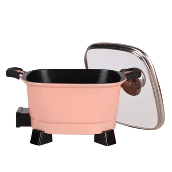 

220V Household Hot Pot Electric Multi Cooker 2.5L Multifunction Non-stick Cooking Pot Frying Plate With Steamer For School