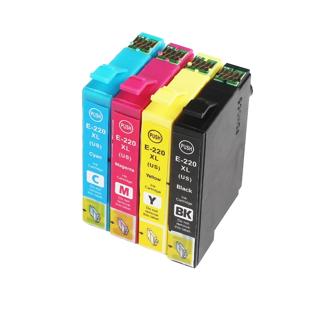 Картриджи чернильные 4PK T220 T220XL для Epson 220 220XL T2201 | Компьютеры и офис