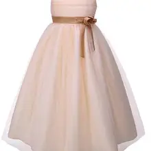 Милые вечерние платья для больших девочек с цветочным поясом, свадебное платье длиной до щиколотки для гостей, детские платья с бисером на плечах для выпускного вечера, GD81204-13