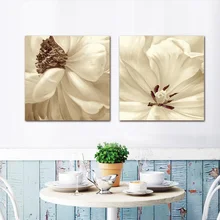 

Unframed Modern Abstract Oil Painting White Flower Vintage Handpainted Painting Wall Art Picture For Wedding Home Decoration
