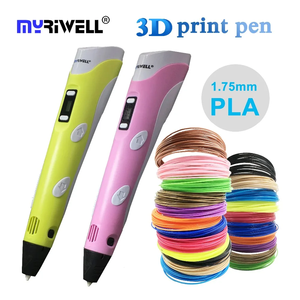 myriwell 3d pen 3d printing pen 1.75mm ABS/PLA LED/LCD Screen Painting pen 3d printer with 100m Filament for kids drawing toys myriwell 3d pen 3d printing pen 1.75mm ABS/PLA LED/LCD Screen Painting pen 3d printer with 100m Filament for kids drawing toys