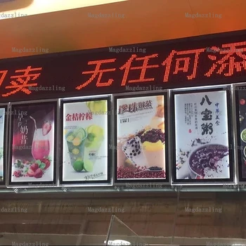 

Ultra Bright A3 Acrylic Frame LED Illuminated Restaurant Menu Boards,LED Menu Lightbox Signs for Cafe,Fast Food,Pizza,Takeaways