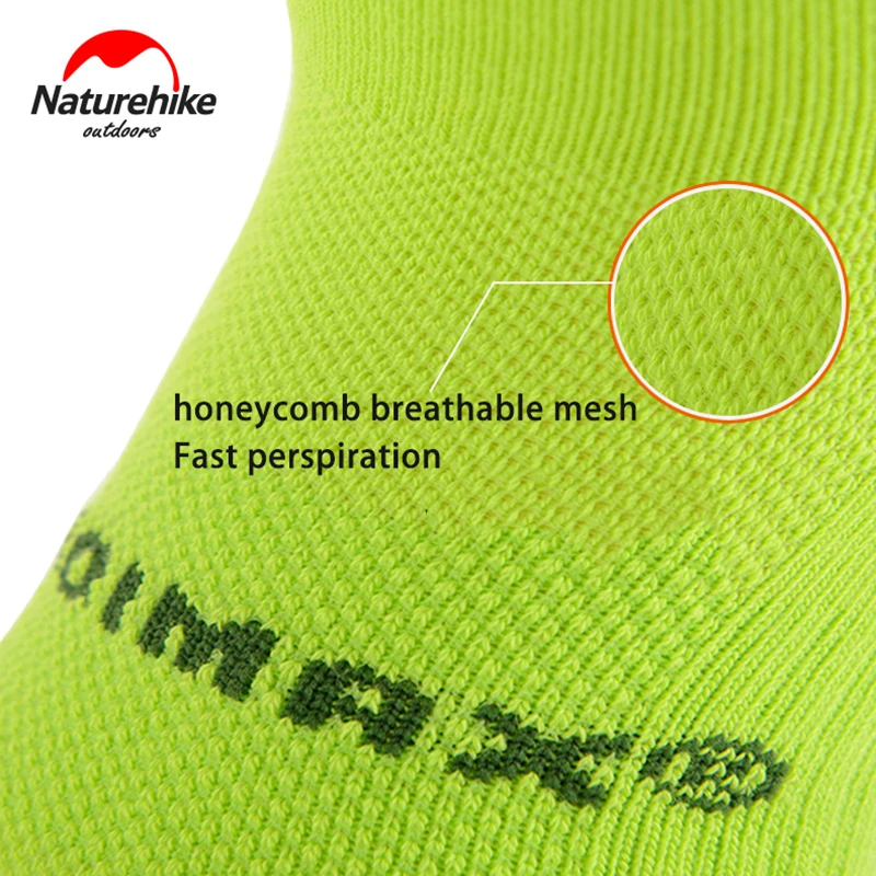 Naturehike Coolmax сотовые дизайнерские велосипедные носки для женщин и мужчин дышащие быстросохнущие спортивные носки для бега