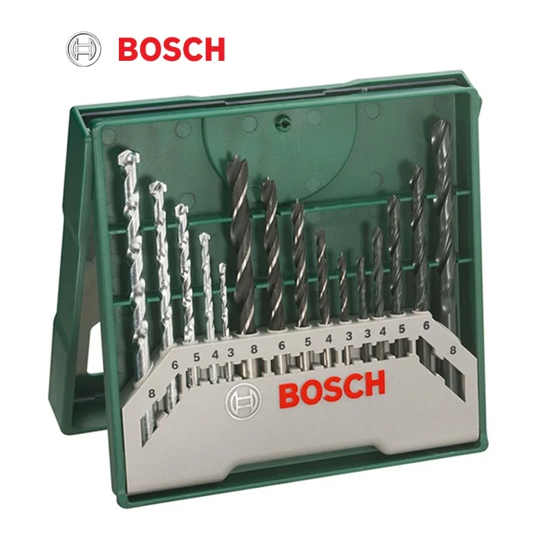 Set Of 15 Bits For Wood New Stone And Metal Details about   Bosch x-Line 