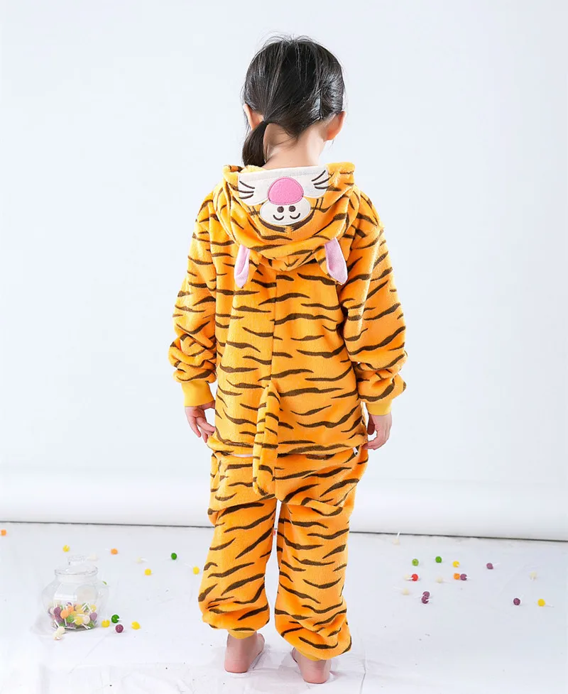 Cartoon Animal Onesies Costume Tiger Costumes for Children, Kids Pajamas Jumpsuit Hoodies Sleepwear (Slipper not included) Cartoon Animal Onesies Costume Tiger Costumes for Children, Kids Pajamas Jumpsuit Hoodies Sleepwear (Slipper not included)