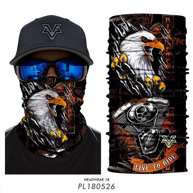 3D термальная ветрозащитная защита УФ бандана Велосипедный спорт волшебный шарф для пешего туризма шеи Теплый аноним маска на голову головной убор Головные уборы для мужчин
