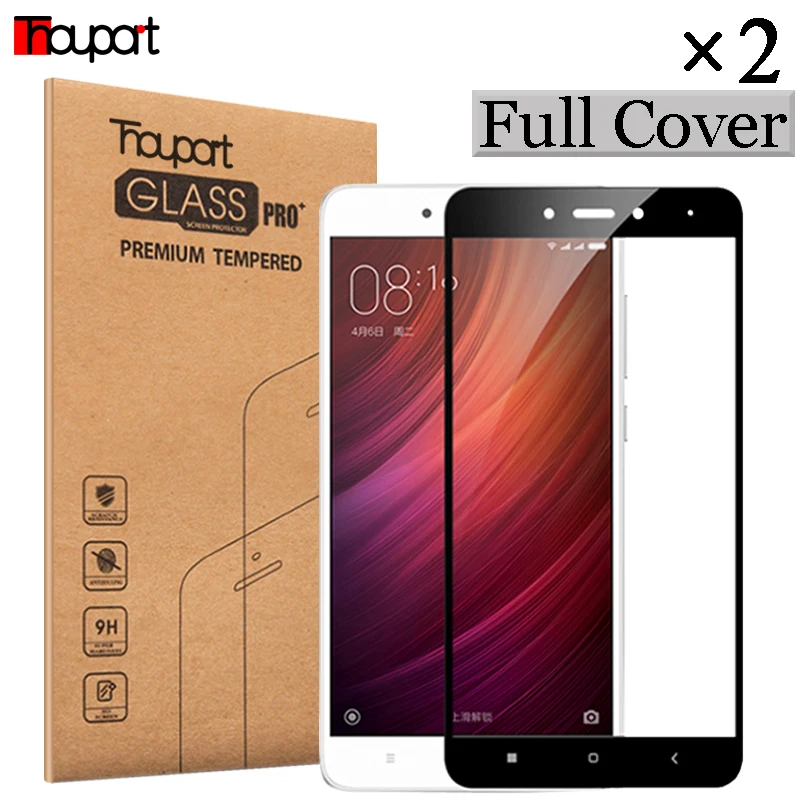 Закаленное стекло Thouport для Xiaomi Redmi Note 4X Pro 2 шт. защита на весь экран 5 дюйма Note4