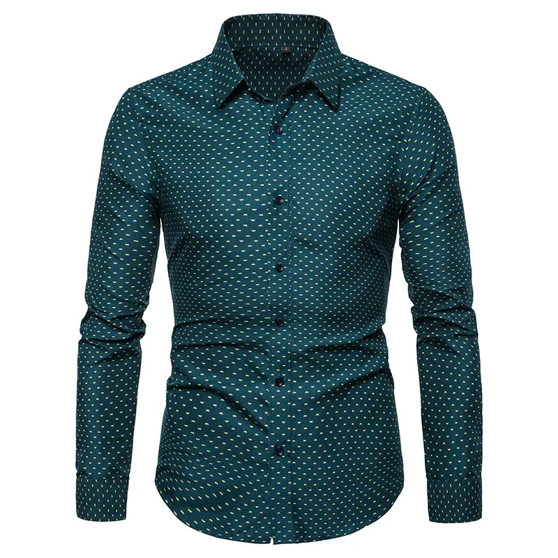 

Men Casual Long Sleeved Solid shirt Slim Fit Male Social Business Dress Shirt Brand Men Clothing Soft Comfortable plus size 5XL
