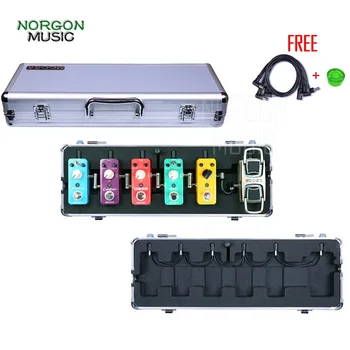 

Mooer M6 Pedal Board Flight Case for Electric Guitar Effects Pedal Metal Shell Firefly