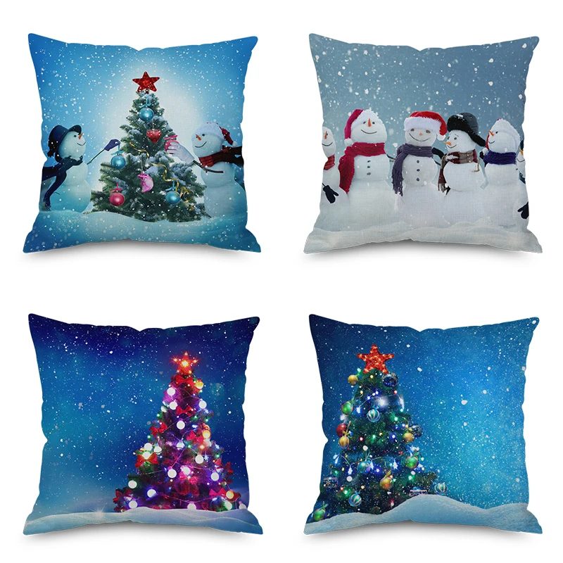 CFen A's Christmas Throw Pillow Case Vehicle Decorative Pillows Cover For Sofa Seat Cushion gift 45x45cm Home Decor 1pc | Дом и сад