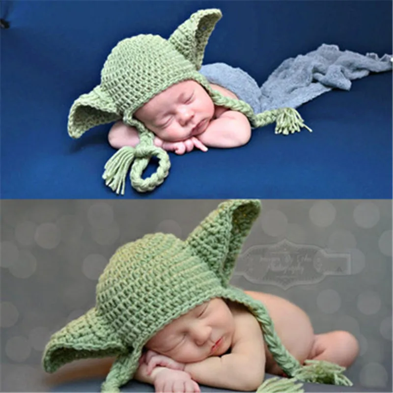 

Newborn Costume Photography Props Handmade Crochet Baby Photo Shoot Clothes for 0-6 Months 1 Set Fotografia Costume Knit Baby