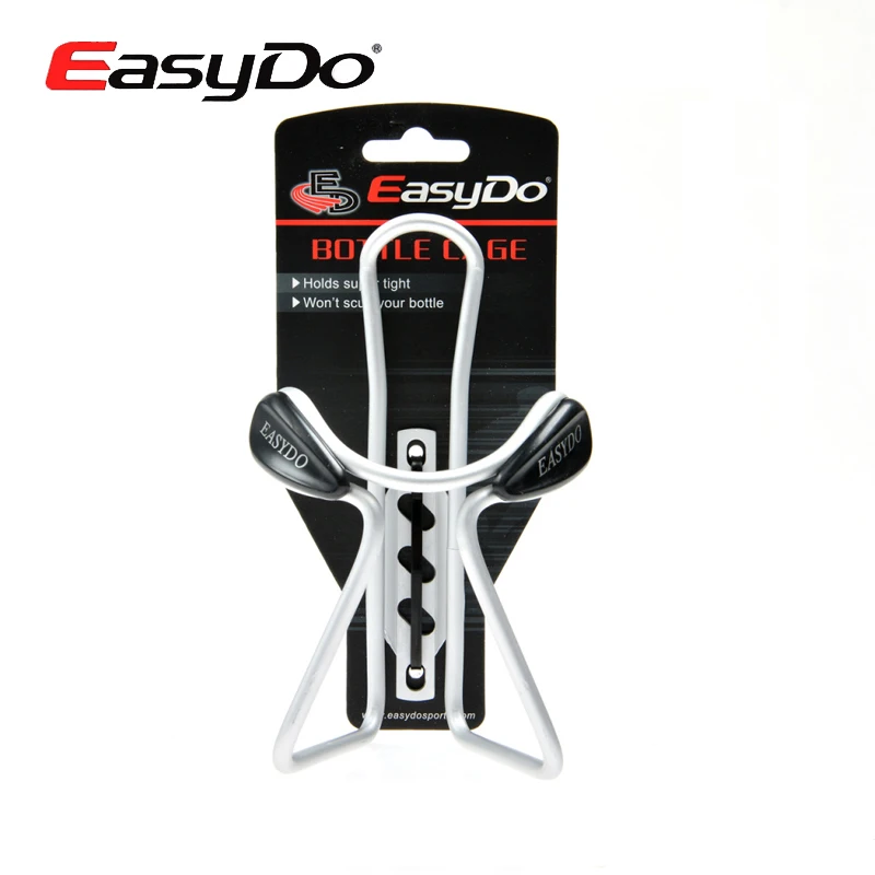 

Easydo Cycling Bike Bicycle Aluminium Alloy Water Bottle Cage Adjustable Bottle Holder Sliver/Black Bicycle Bike Accessories