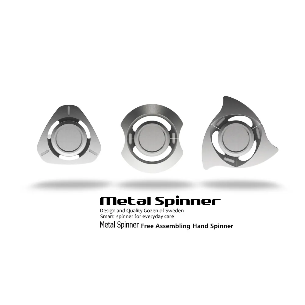 DIY сборка ручной Спиннер металлический модульный EDC фиджет Tri-Spinner цинковый сплав антистресс для снятия тревоги креативная игрушка