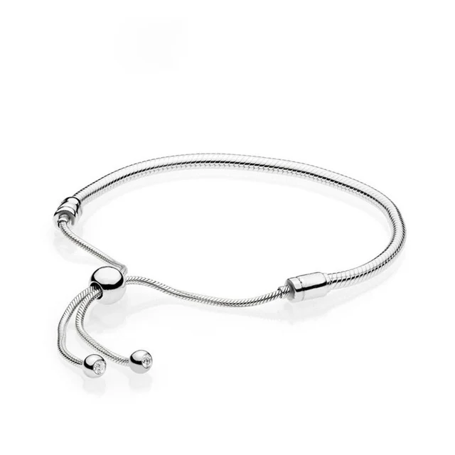 

Kaliyah 100% 925 Libras Silver Sterling 1:1 Authentic Original 597125cz Charm Free Basic Grid Bracelet
