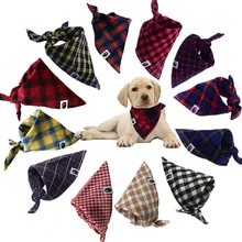 Прекрасный собачий шарф для питомца, Регулируемый шарф для щенка, высококачественный ошейник для питомца кошки, 19 цветов на выбор, аксессуары для собак