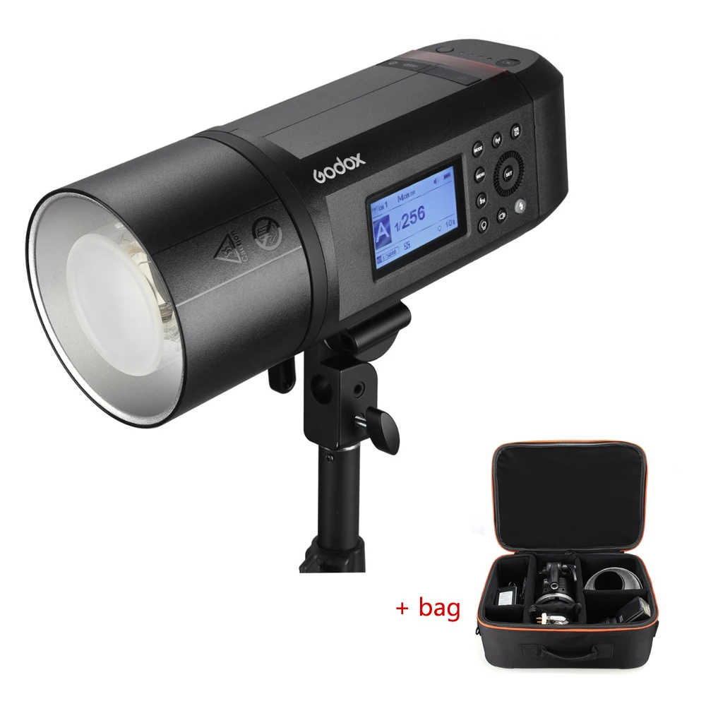 

Godox AD600 Pro WITSTRO универсальная наружная вспышка AD600Pro Li-on Battery TTL HSS со встроенной 2,4G беспроводной системой X для студии