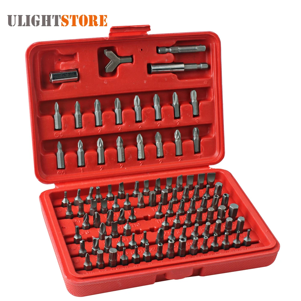 100pcs Chrome Vanadium Security Screwdriver Set Tamper proof Tri wing