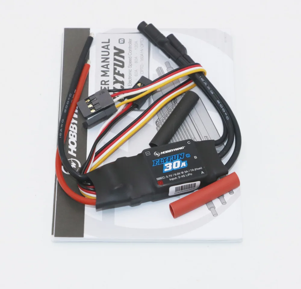 Бесщеточный Электрический контроллер скорости Hobbywing FlyFun V5 30A ESC 2 4S Lipo двигатель