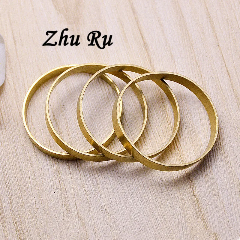10 шт./лот zhu ru Медь 30 мм плавающий брелок форма Разъем Подвески DIY ювелирные