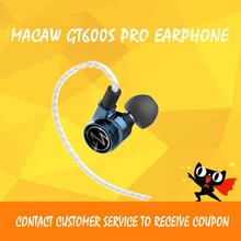 Новые спортивные наушники Macaw GT600S Pro In-Ear Hi-Fi с двумя динамическими сбалансированными арматурными гибридными проводными наушниками MMCX с 3 парами фильтров