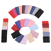 6 шт. 3 крючка 3 ряда бюстгальтер расширитель расширение клип на ремешке бюстгальтер 6 цветов удлиненные пряжки регулируемые пряжки