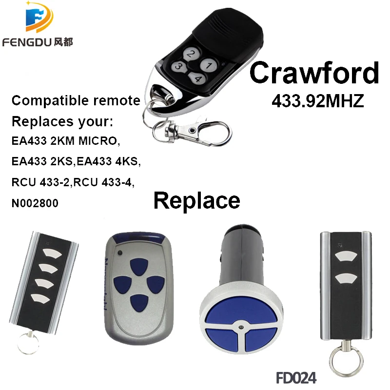 

2 channel Normstahl RCU 433 2K remote control - rolling code, 433,92 MHz Normstahl remote control electric gate