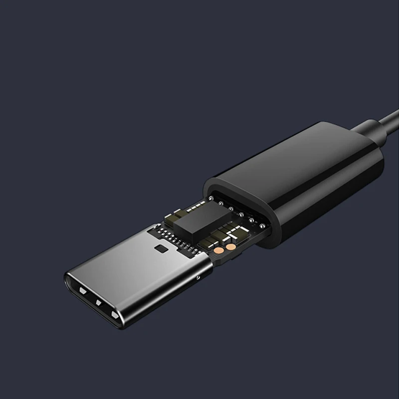 XIAOMI Hybrid Hi Res аудио DC Seo Тип C наушники с проводным управлением HD микрофоном двойной