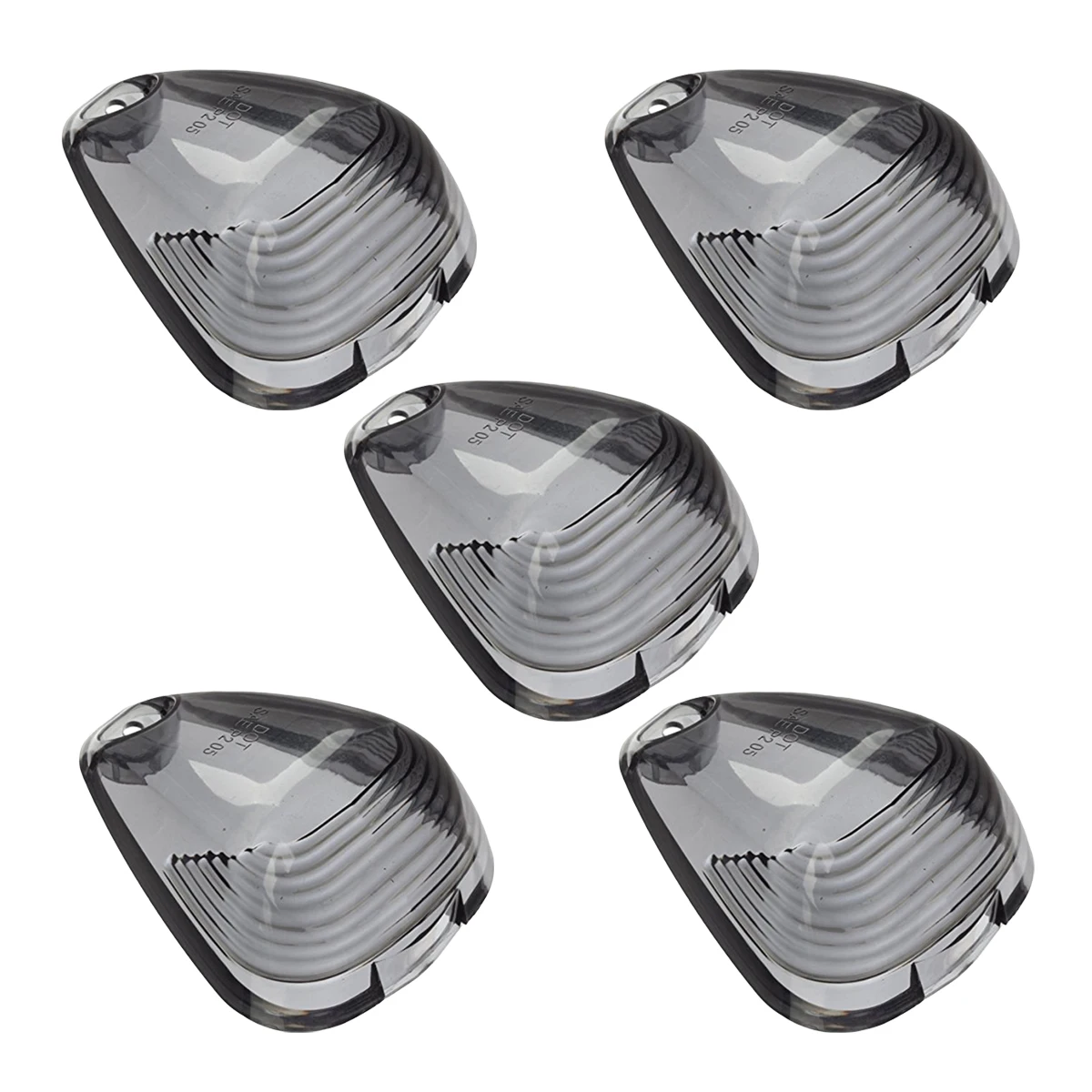 5pcs Smoke Cab Marker Clearance Light Lens Covers For Ford F 250 F 350
