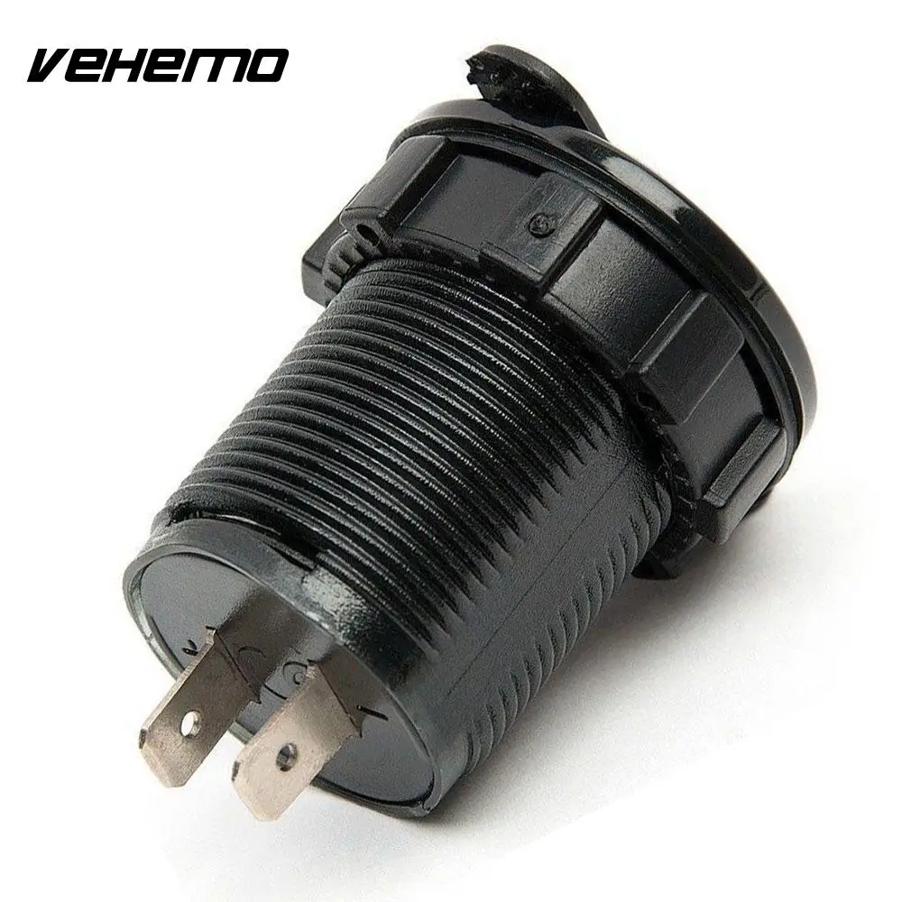 Vehemo 12/24 V Авто Зарядное устройство светодиодный Дисплей сигареты Зарядное устройство Универсальная Подставка Автомобильный Зарядное устройство автомобильные аксессуары Водонепроницаемый