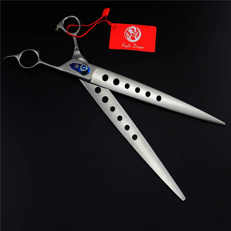 Ножницы для домашних животных с отверстием 10 дюймов|pet shears|purple dragonpurple shears |