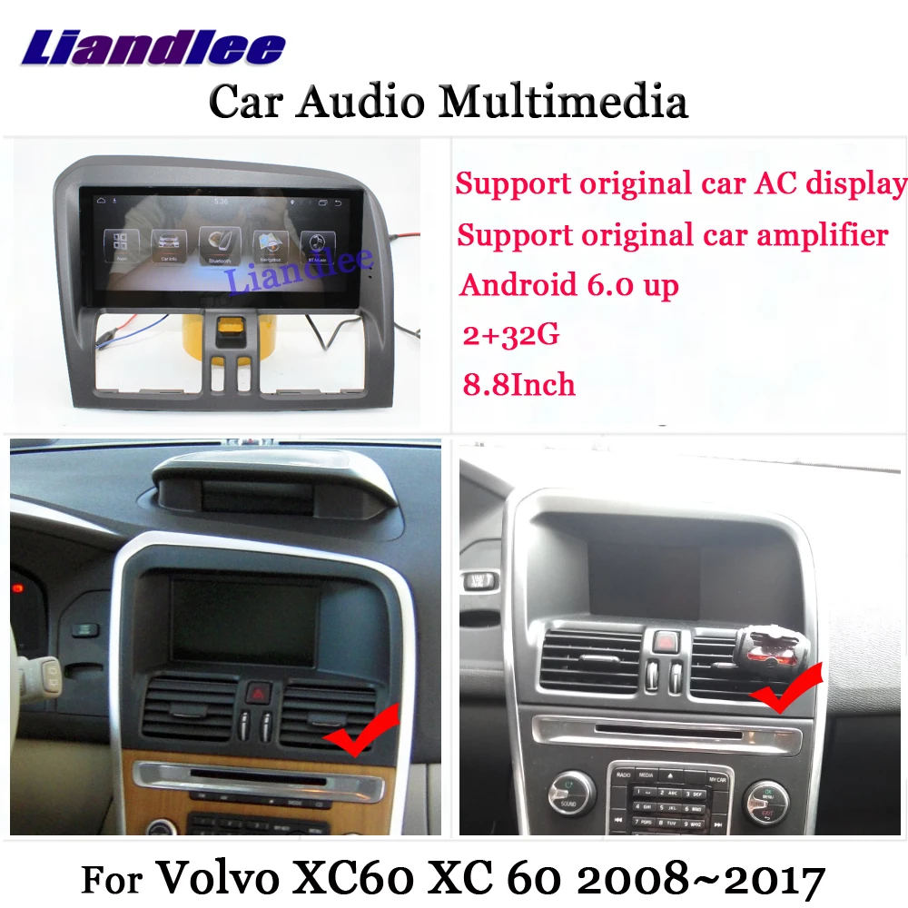 Liandlee Android For Volvo XC60 XC 60 2008 2017 Stereo Radio Carplay Parking Camera TV Wifi