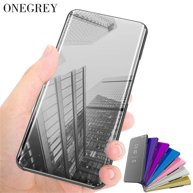 

Case for Capinha Xiaomi mi a2 lite Luxury Flip Stand Touch Leather Mirror View 360 Full cover for xiomi redmi 6 pro a2lite 6pro