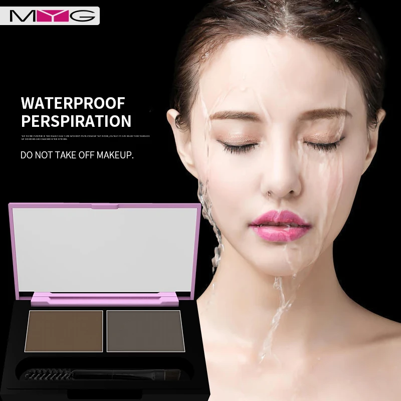 Valentine's Day Eyeshadow Cake Makeup 2 Color Waterproof Eyebrow Powder Eye Shadow Eye Brow Palette + Brush Eyebrow Enhancer Valentine's Day Eyeshadow Cake Makeup 2 Color Waterproof Eyebrow Powder Eye Shadow Eye Brow Palette + Brush Eyebrow Enhancer