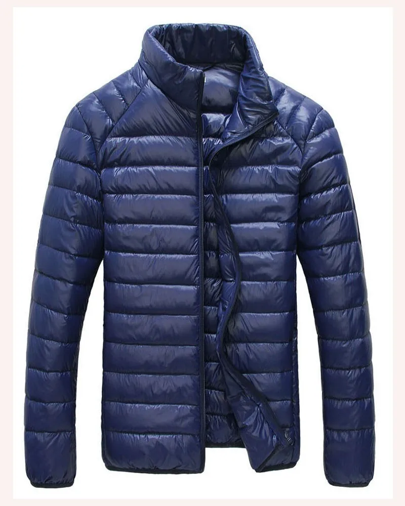 Новая мужская осенне-зимняя куртка ультра легкая 90% белая куртка на утином пуху повседневное пальто для мужчин плюс размер пуховые парки Gar мужская одежда