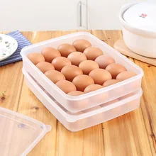 24 яйца коробка для хранения высокого качества однослойный холодильник 20-24 яйца герметичный бокс контейнер пластиковая коробка