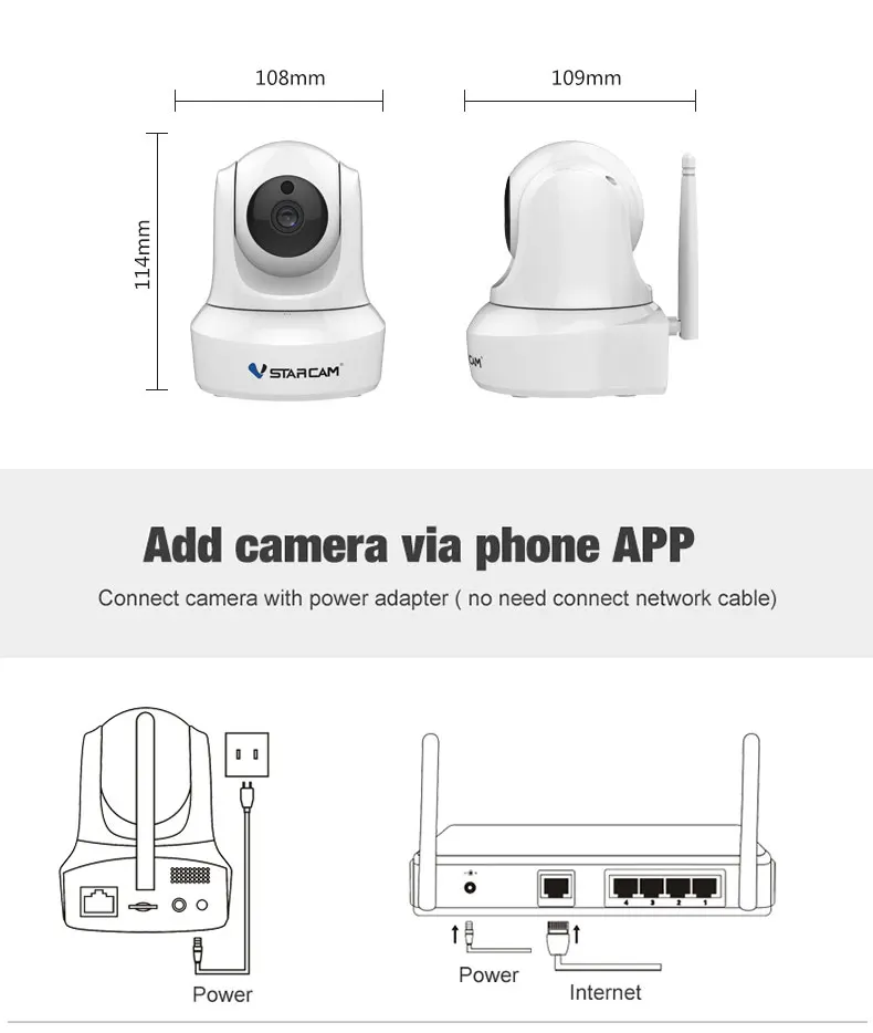 VStarcam белый C29S 1080 P HD Беспроводная ip-камера видеонаблюдения Wi-fi домашняя камера видеонаблюдения Система видеонаблюдения внутренняя камера детский монитор